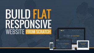 Build Flat Responsive Website from Scratch